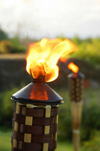 outdoor fire pit torch